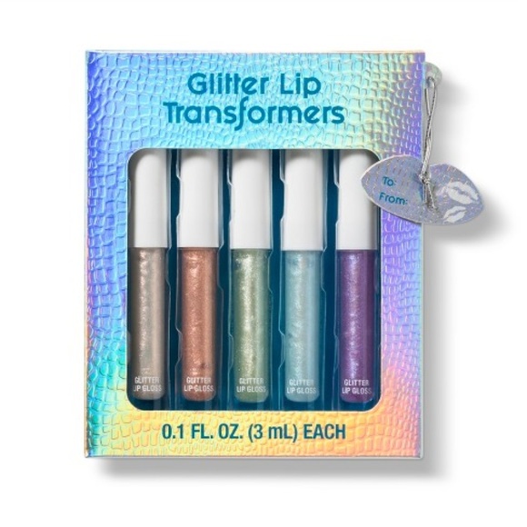 Glitter Lip Transformers Toppers Lip Gloss 5 PC - Picture 1 of 4